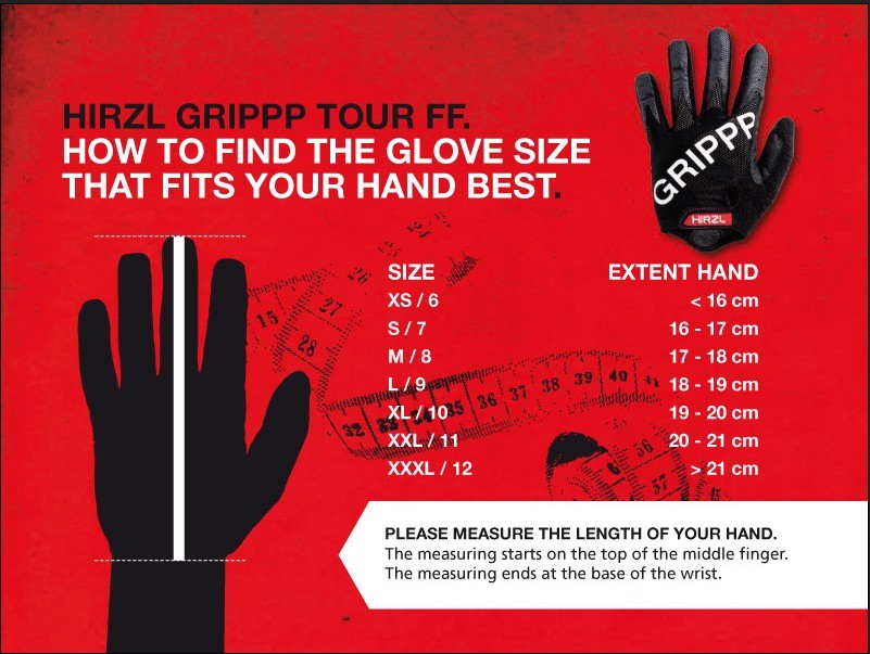 Guantes Hirlz Gripp Tour FF Negro