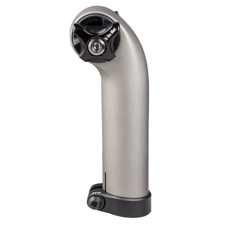 Tija de sillín integral Trek 128mm 20mm retraso carbono Plata