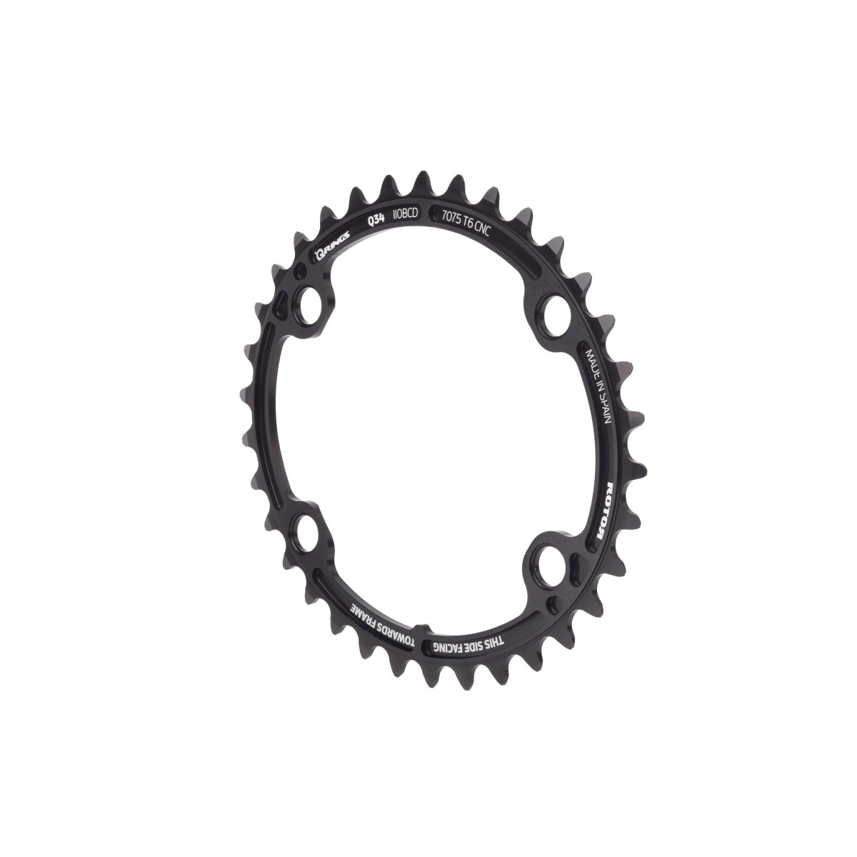 Plato Rotor Qring 4 Tornillos 110 Bcd Interior para Rotor Aldhu 3D+ y Shimano Dura-Ace 2017