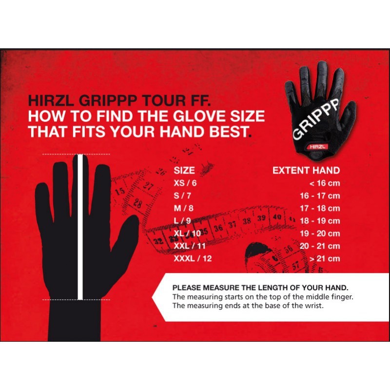Guantes Hirzl Grippp Confort FF Negro