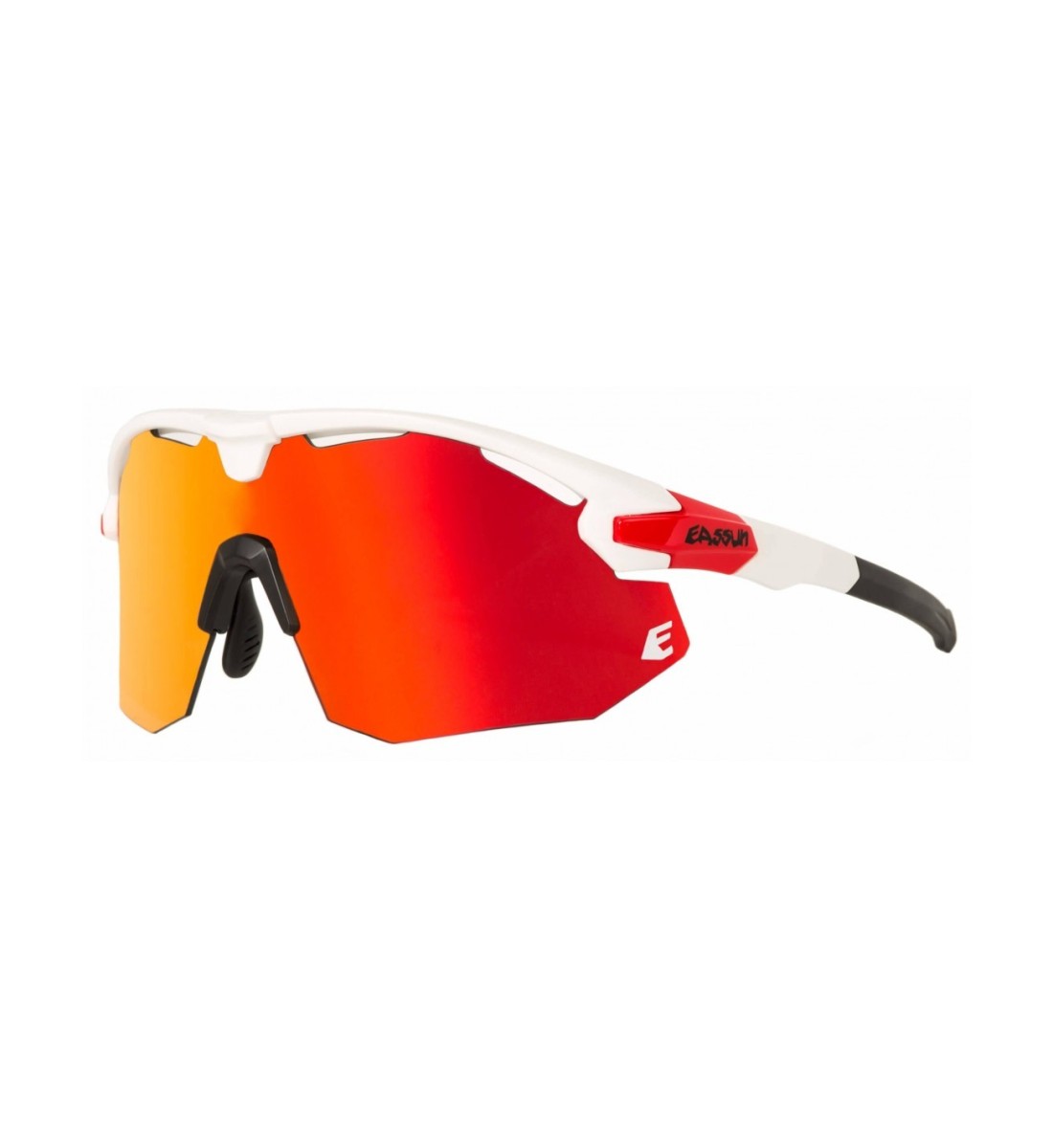 Gafas Eassun Giant Blanco Mate Lente Rojo|Gafas ciclismo