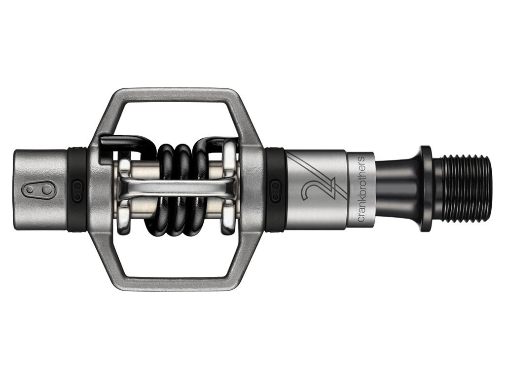 Pédales VTT, pédale Crank Brothers Egg Beather 2 Argent/Noir