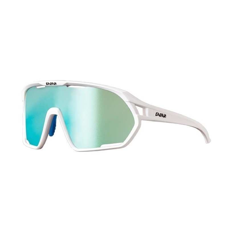 Lunettes Eassun Paradiso Blanco Mate Verres bleus | Lunettes de cyclisme