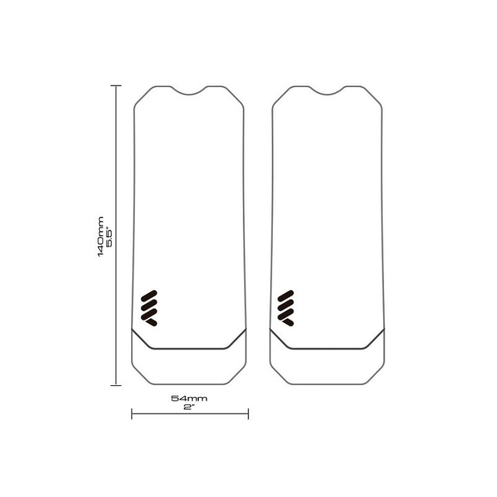 Protecteur de bielle All Mountain Honeycomb transparent | Pièce de rechange pour bielles