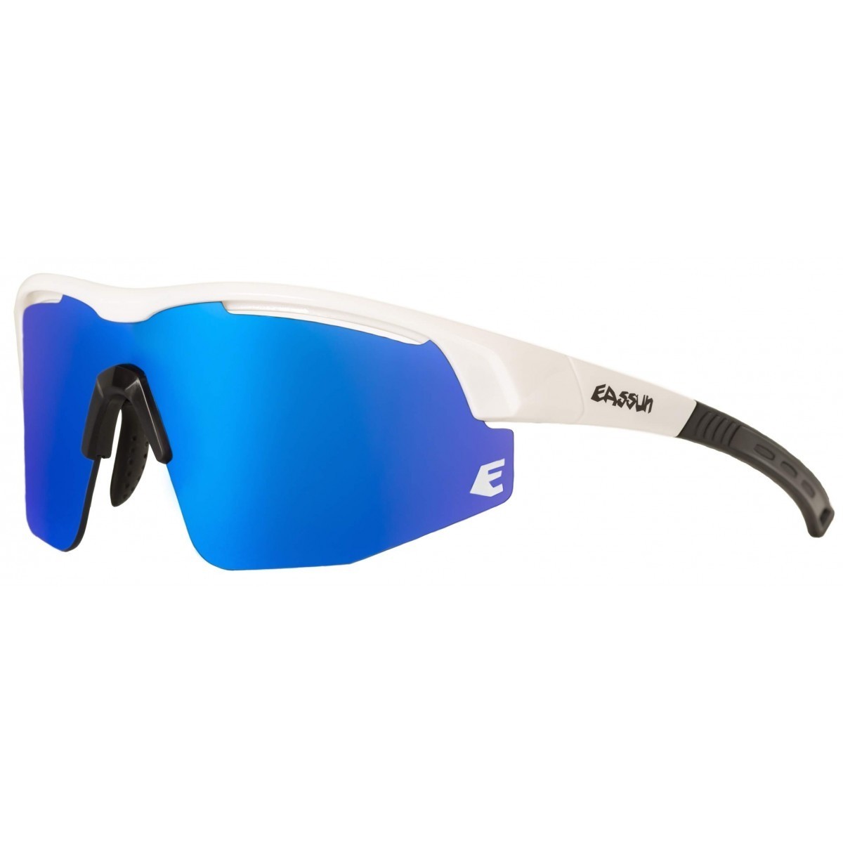 Gafas Eassun Sprint Blanco Brillante Lente Azul|Gafas ciclismo