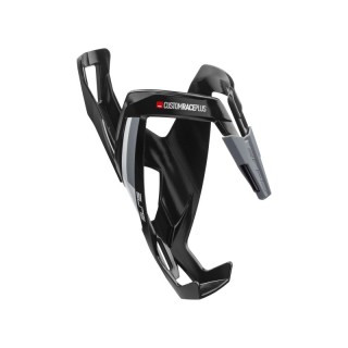 Portabidón Elite Custom Race Plus Negro Brillante/Blanco|PORTABIDONES