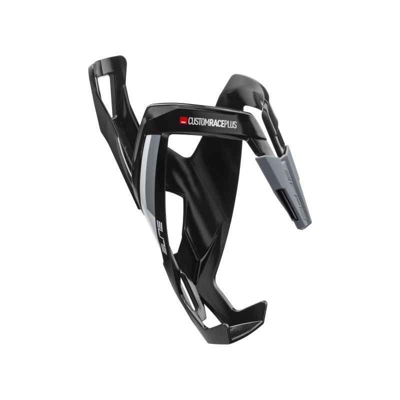 Portabidón Elite Custom Race Plus Negro Brillante/Blanco|PORTABIDONES