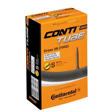 Camara Continental Road Cross 700x32-47 Presta 60mm|Camara carretera