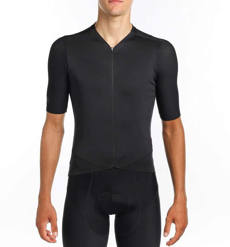 Maillot Manga Corta Inverse Saty Black (Unisex)