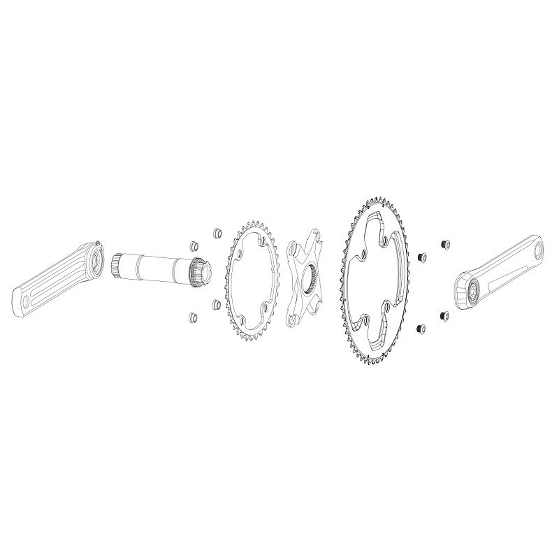 Plato Rotor Qring 110x4 Extérieur Aldhu y Shimano