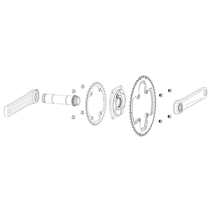Plato Rotor Qring 110x4 Interior Aldhu y Shimano