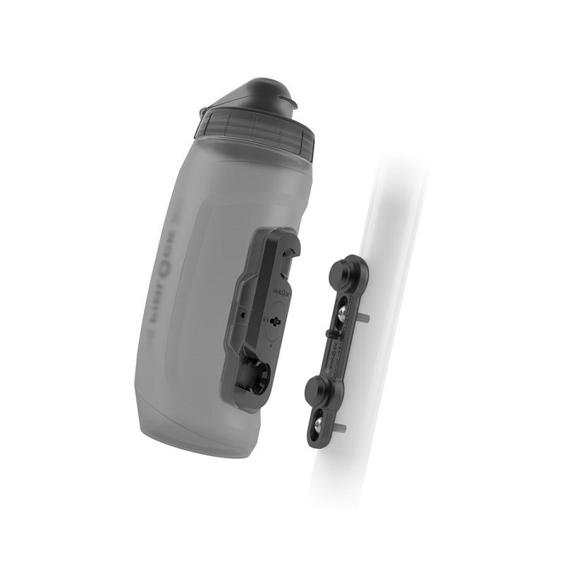 Bidón + base + Conector Twist Fidlock 590ml Ahumado