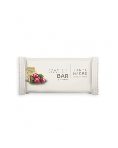 Barrita Energética sin gluten Sweet Bar Chocolate Blanco y Arándanos Madre