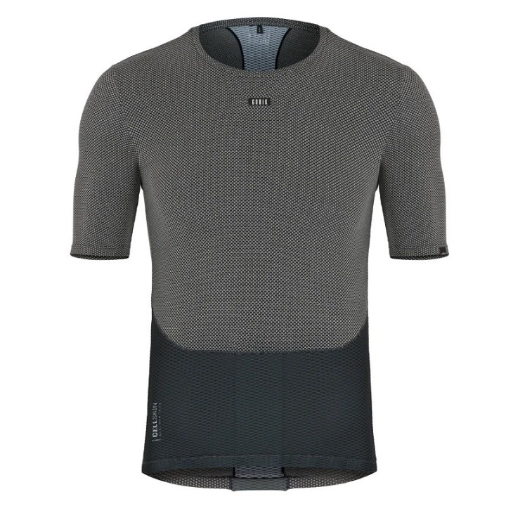 Camiseta Interior Manga Corta Gobik Cell Skin Hombre Greyblack