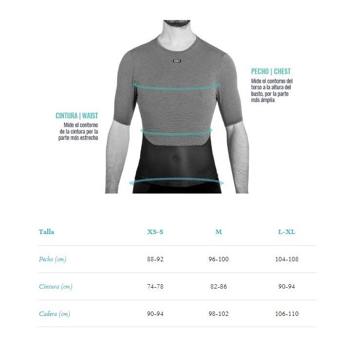 T-shirt intérieur court Gobik Cell Skin Homme Gris noir