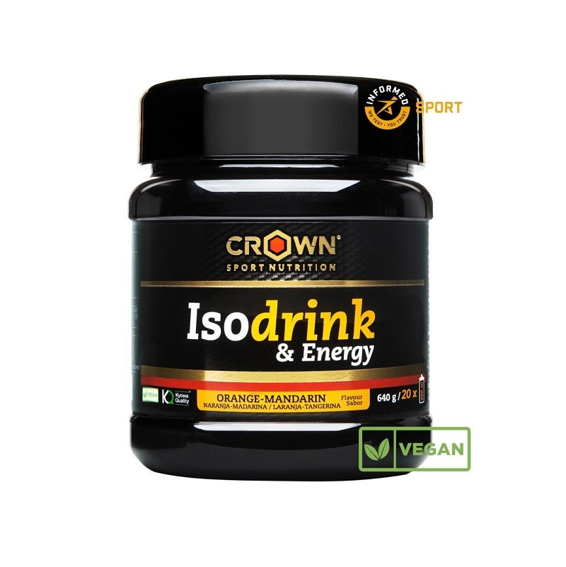 Isotónico Crown Isodrink & Energy 640g Naranja/Mandarina