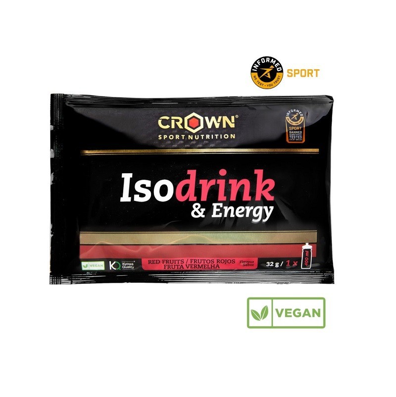 Isotónico Crown Isodrink & Energy 32g Frutos Rojos