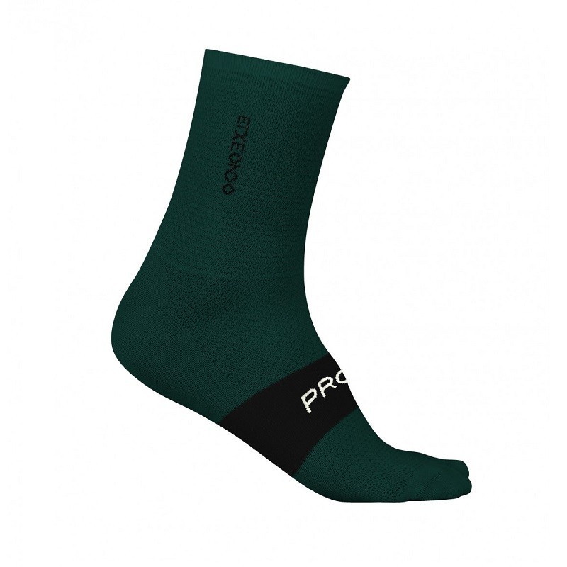Chaussettes Etxeondo Pro Lightweight Vert foncé/Noir|Cuissard|Vêtements de cyclisme