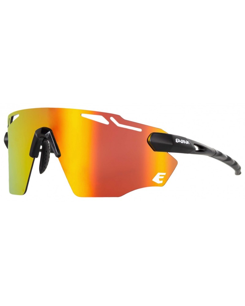 Gafas Eassun Fartlek Negro Mate Lente Rojo