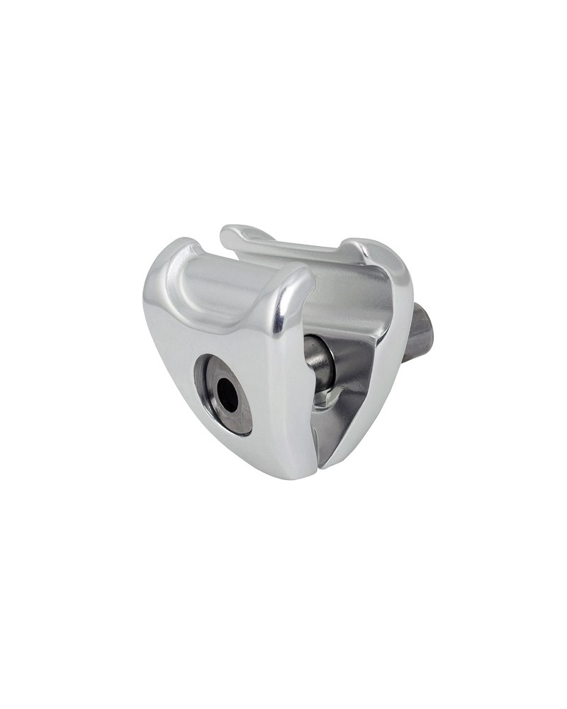 Adaptador tija Bontrager para sillín de raíl 7x10mm Plata