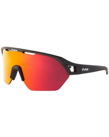 Gafas Eassun Glen Negro Mate Lente Rojo