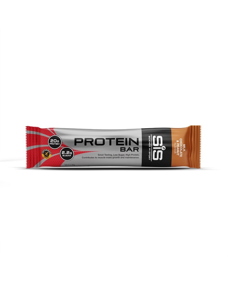 Barrita de Proteina Sis Milk Chocolate & Peanut 64g.