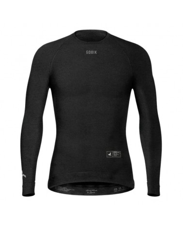 Camiseta Interior Manga Larga Hombre Gobik Winter Merino Coal