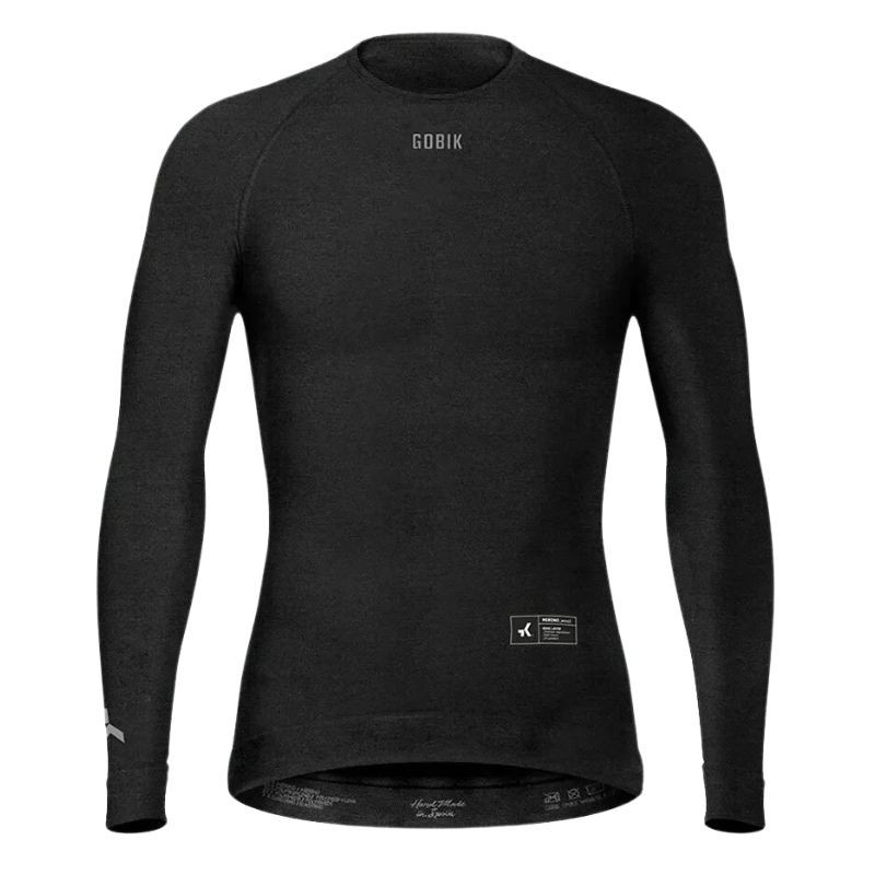 Camiseta Interior Manga Larga Hombre Gobik Winter Merino Coal