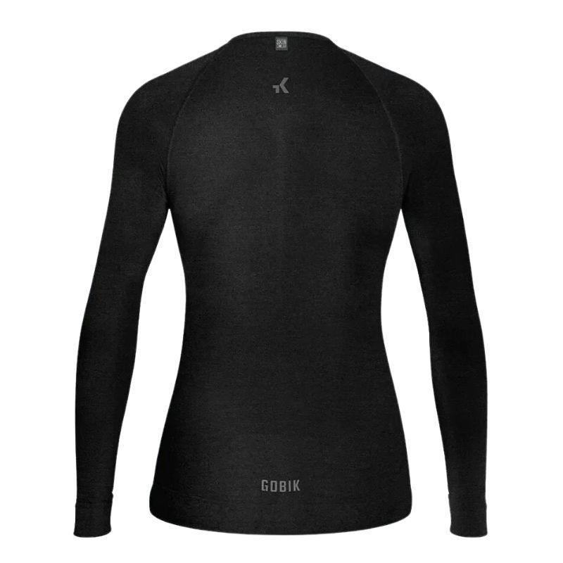 T-shirt intérieur à manches longues pour femme Gobik Winter Merino Coal | Vêtements de cyclisme
