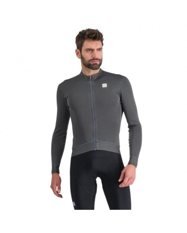 Maillot manga Larga Hombre Sportful Monocrom Thermal Aanthacite