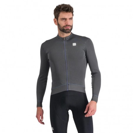 Maillot manga Larga Hombre Sportful Monocrom Thermal Aanthacite