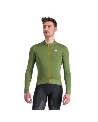 Maillot manga Larga Hombre Sportful Monocrom Thermal Green Bottle