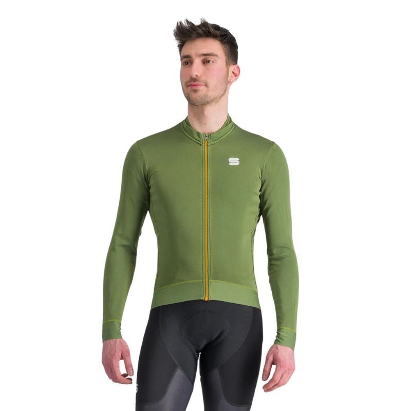 Maillot manga Larga Hombre Sportful Monocrom Thermal Green Bottle