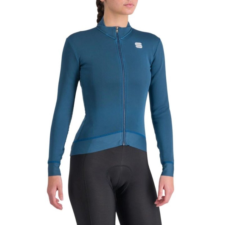 Maillot Manga Larga Mujer Sportful Monocrom Thermal Blue Sea