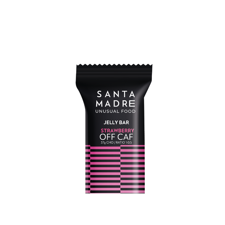 Barre gélifiée Santa Madre OFF CAF Fraise | Nutrition cyclisme