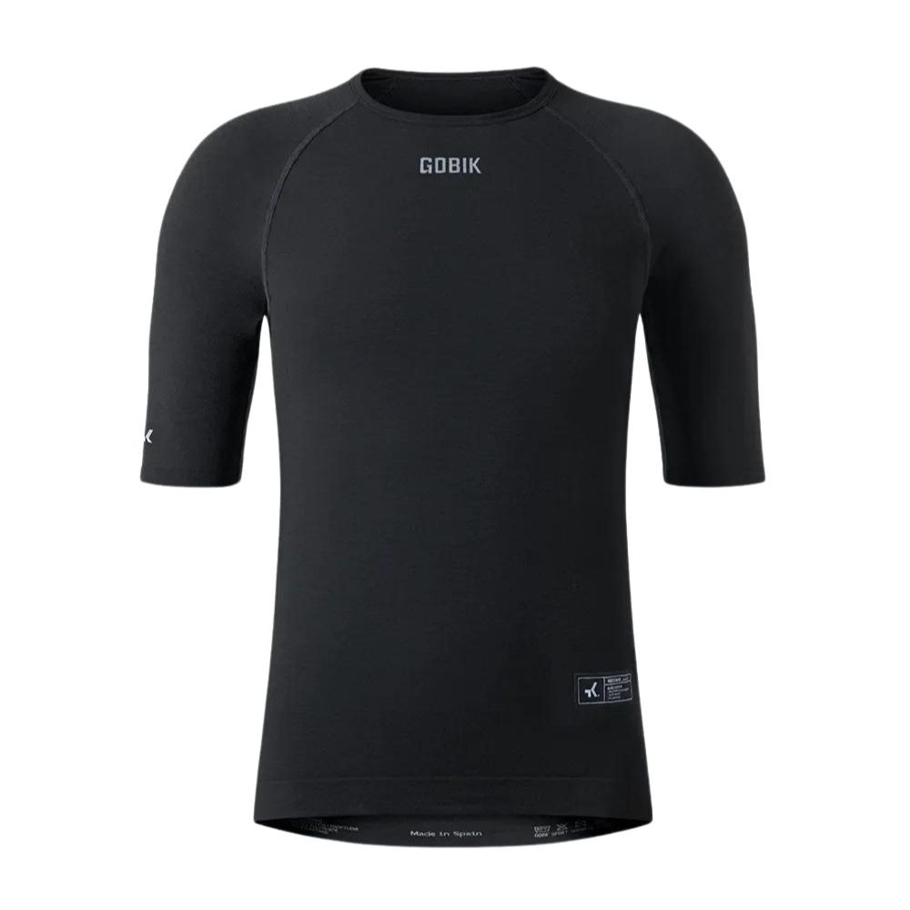 Camiseta Interior Manga Corta Hombre Gobik Winter Merino Coal