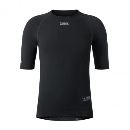 Camiseta Interior Manga Corta Hombre Gobik Winter Merino Coal