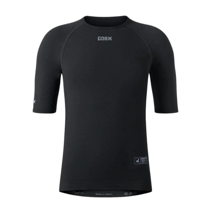 Camiseta Interior Manga Corta Hombre Gobik Winter Merino Coal