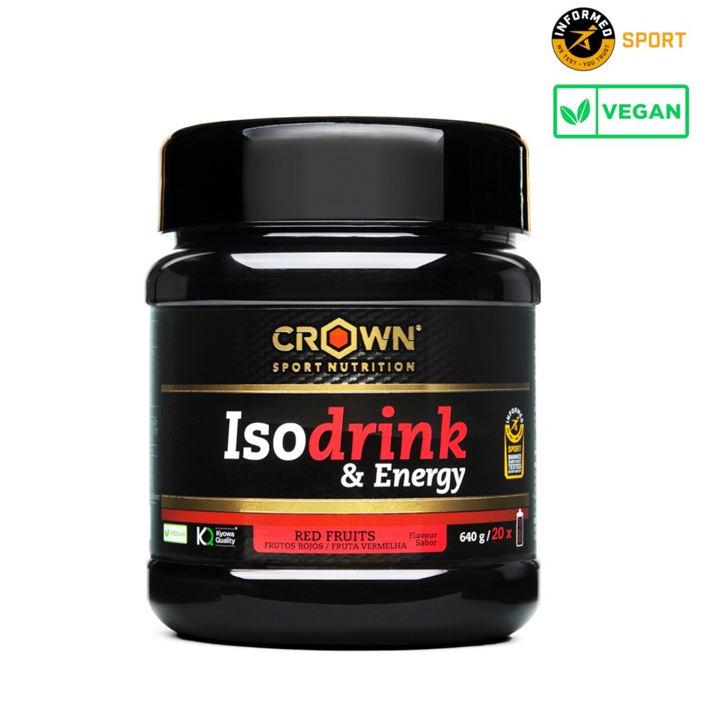 Isotónico Crown Isodrink & Energy 640g Frutos Rojos