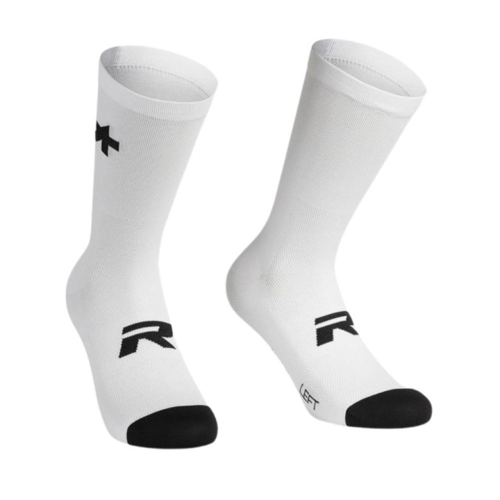 Chaussettes Assos R S9 Twin Pack White Series|Vêtements de cyclisme