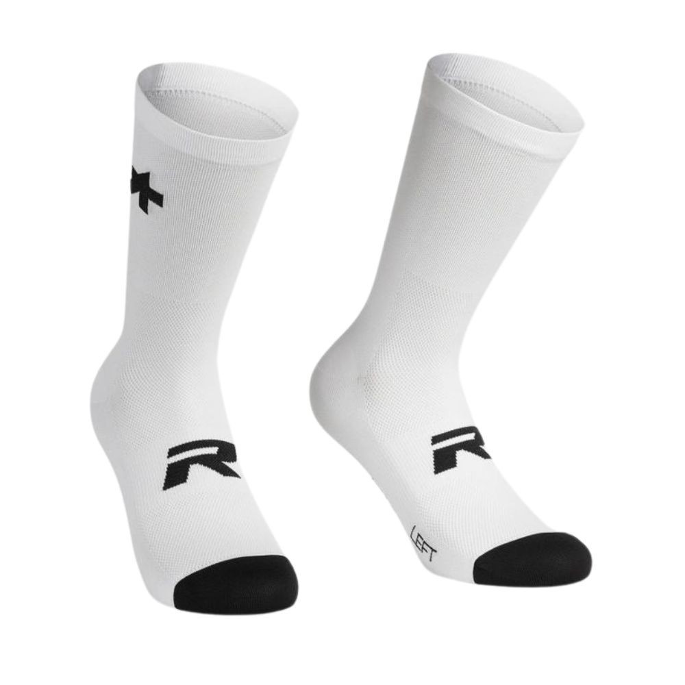 Chaussettes Assos R S9 Twin Pack White Series|Vêtements de cyclisme
