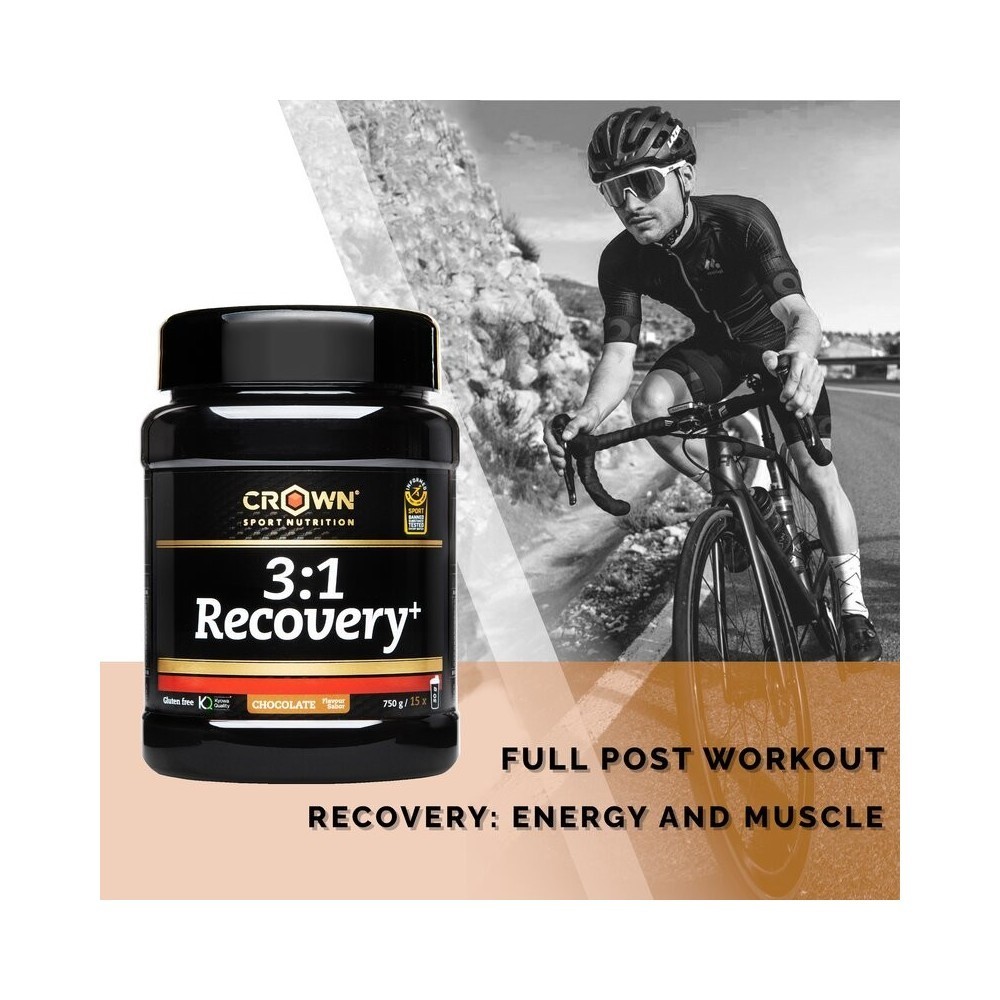 Recuperador Crown 3:1 PRO RECOVERY ST 50g Chocolate|Isotónico ciclismo