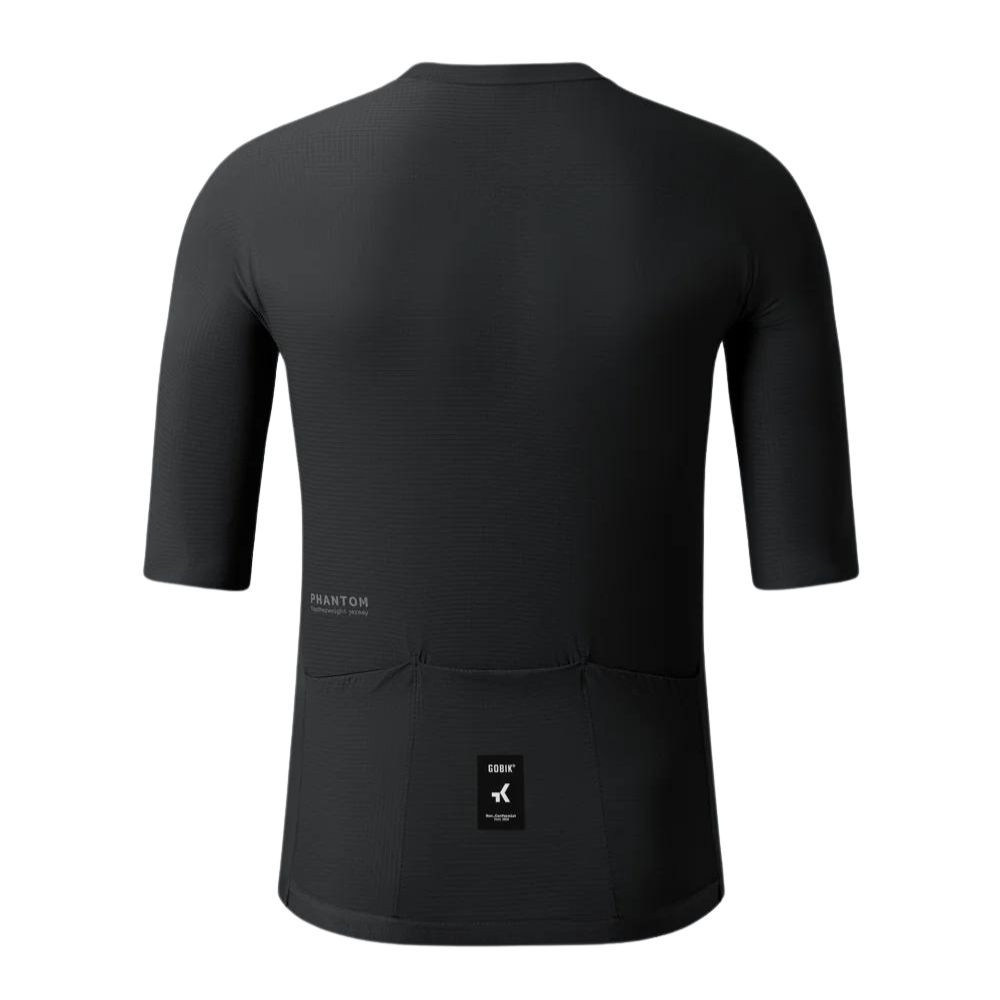 Maillot Unisex Manga Corta Gobik Phantom Jet Black|Ropa ciclismo