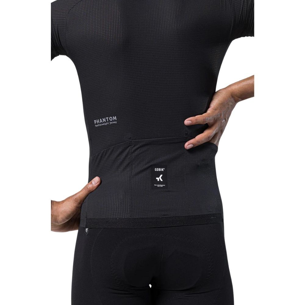 Maillot Unisex Manga Corta Gobik Phantom Jet Black|Ropa ciclismo