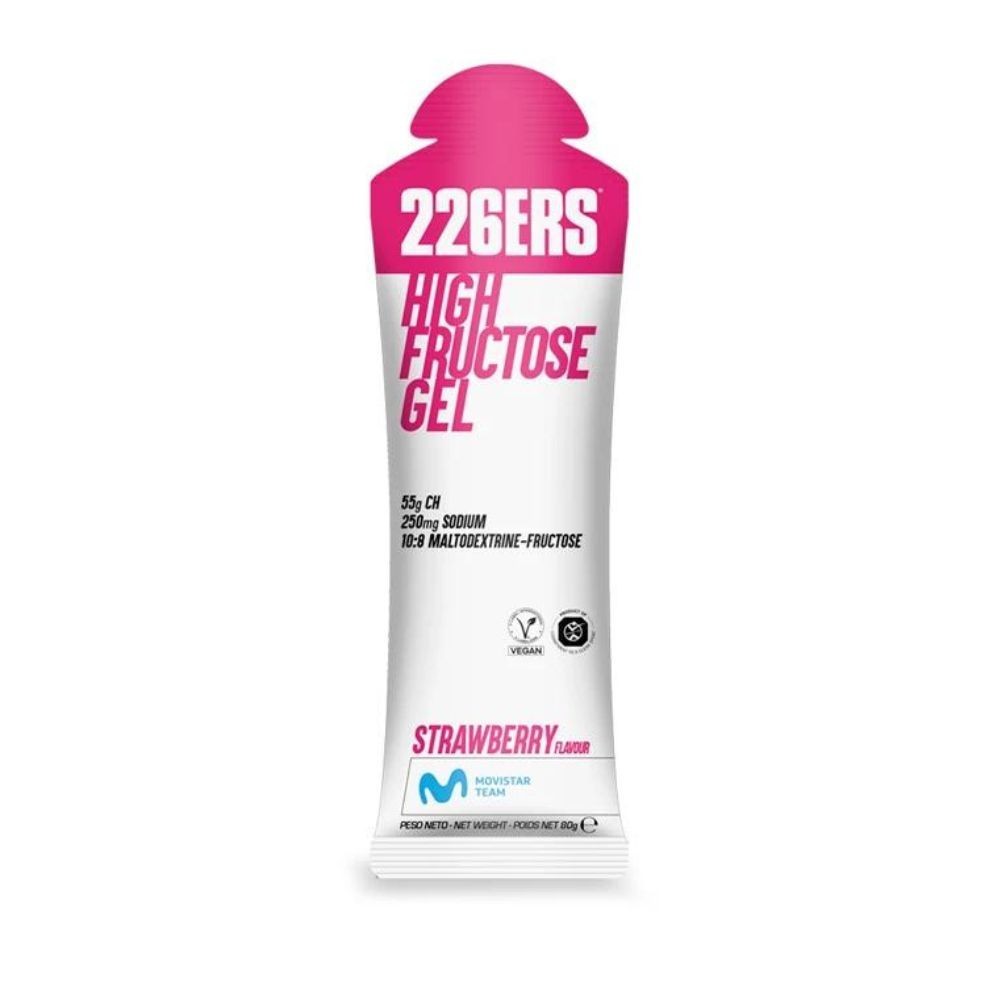 Gel 226ERS High Fructose 80g Fresa|Nutrición ciclismo|