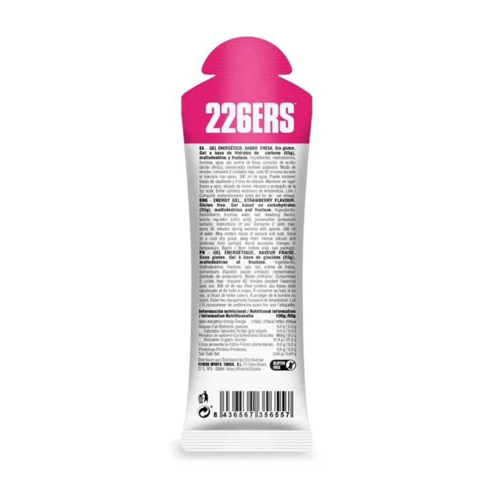Gel 226ERS High Fructose 80 g Fraise | Nutrition cyclisme |