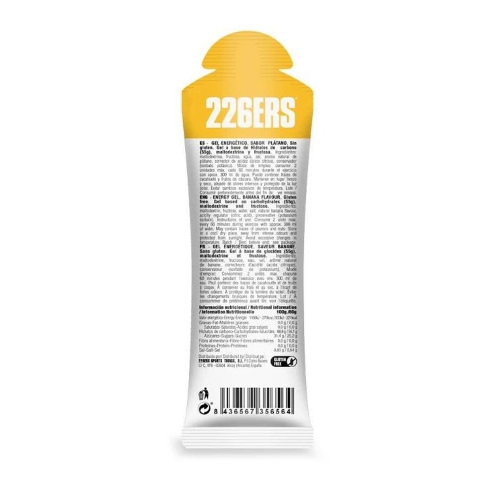 Gel 226ERS High Fructose 80 g Banane | Nutrition cyclisme |