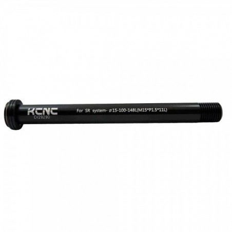 Cierre de rueda delantero Kcnc KQR08 15mmx110mm Boost Fox Negro