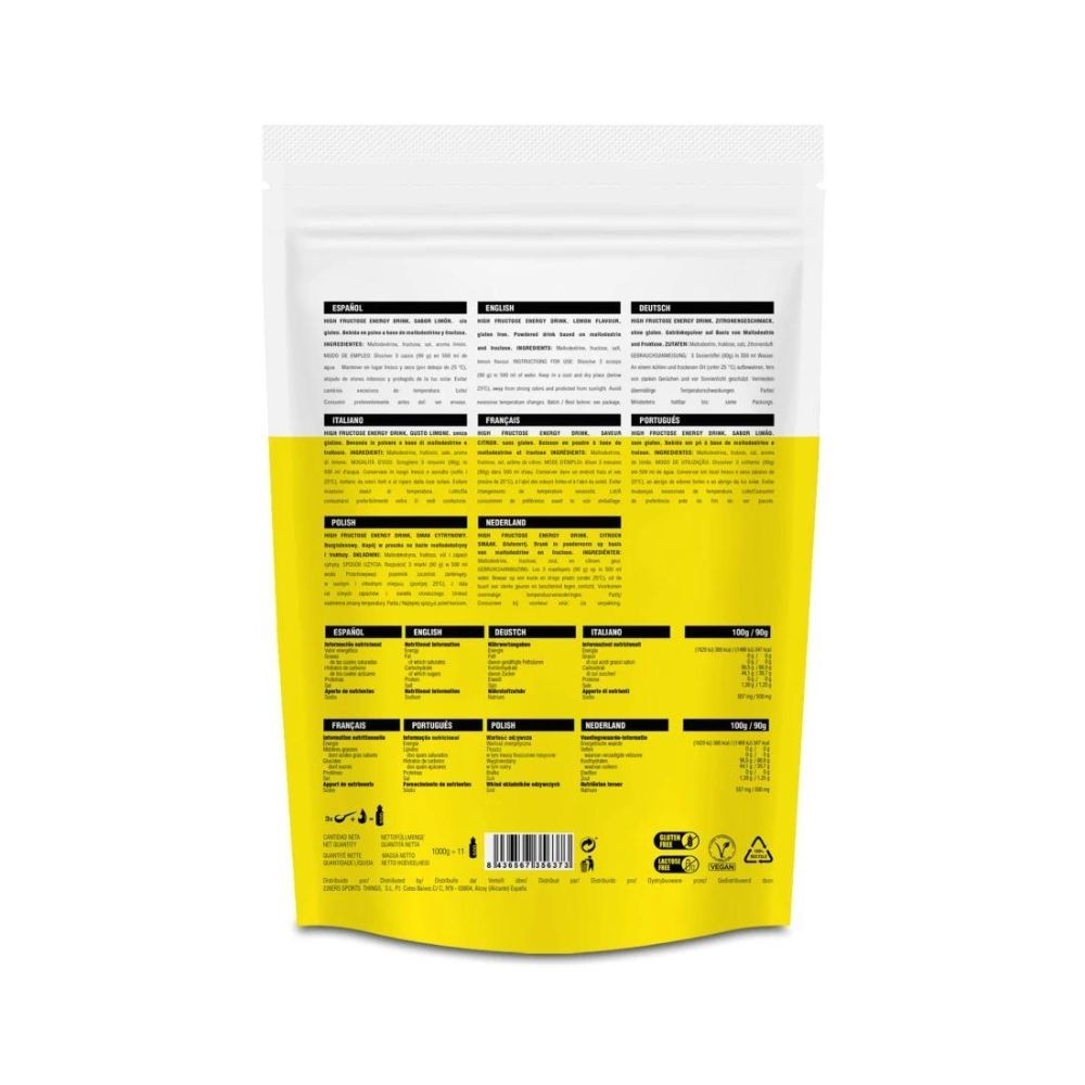 Carbohidratos 226ERS High Fructose Energy Drink Limón Suave 1000 gr.|Isotónico ciclismo