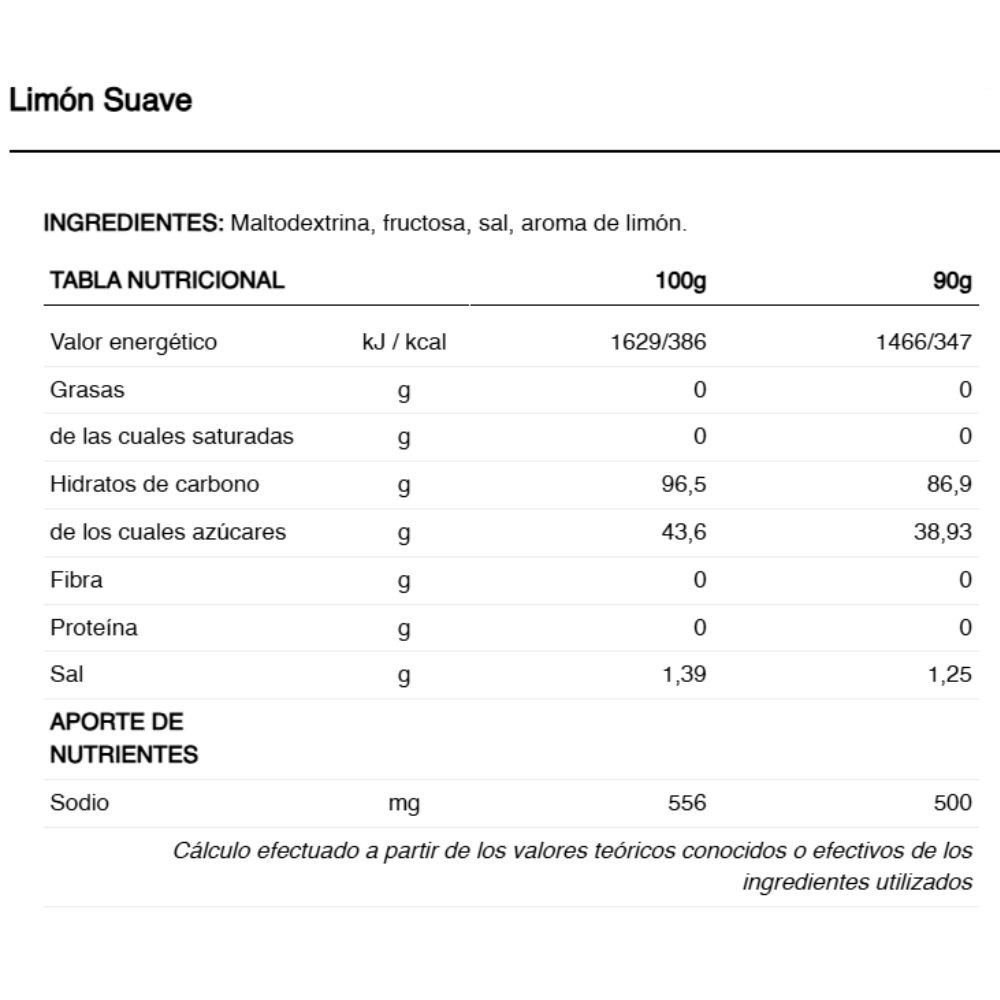 Carbohidratos 226ERS High Fructose Energy Drink Limón Suave 1000 gr.|Isotónico ciclismo
